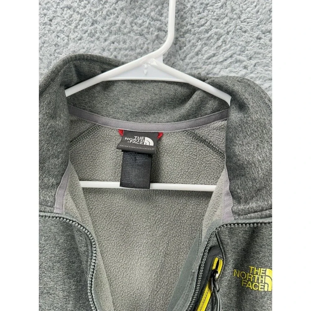 The North Face Pullover Jacket Adult Medium Grey Quarter Zip Outdoor Casual Mens